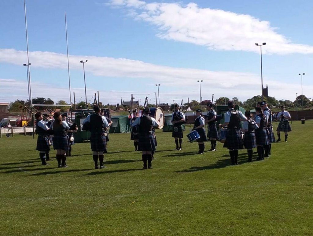 Tweedvale PB hard at play in the competition circle, Dunbar 2016