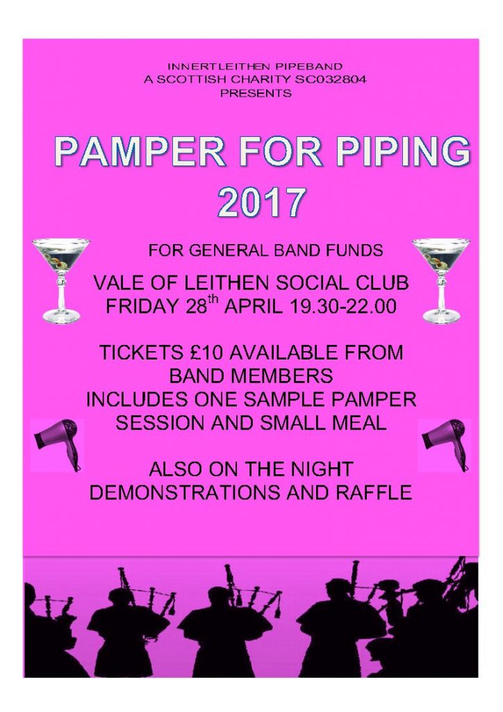 Poster advertising Pamper for Piping